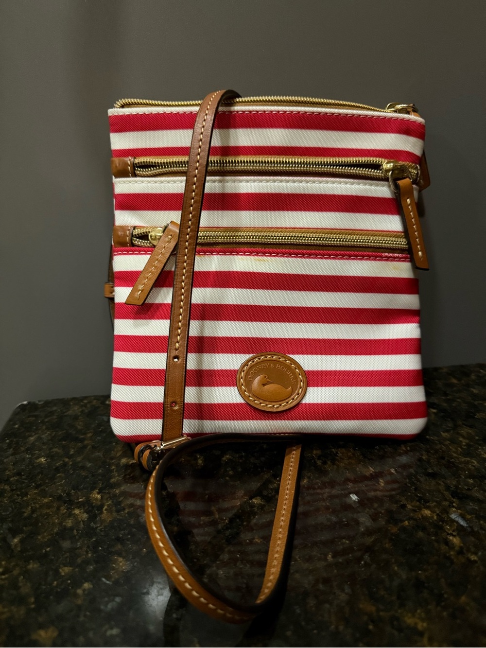 Dooney &  Bourke NWT Crossbody with Tan Trim